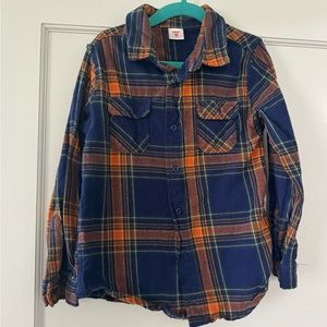 FabKids Flannel Button Down Size S 6/7